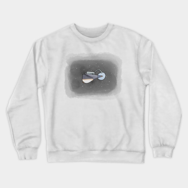 Space Penguin Crewneck Sweatshirt by douglaswood